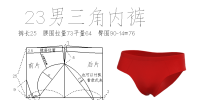 23男三角内裤