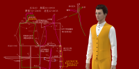 1051.男装马甲制版男西装背心