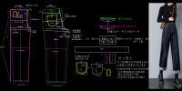 34女直筒牛仔裤