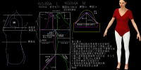 1067.舞蹈连体服针织衫纸样