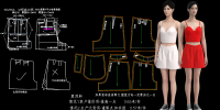 1068-高腰A字女短裤制版纸样裁剪设计山本教育