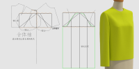 2效率实战原型袖制版1片合体袖