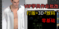 11.尊贵VIP会员作业批改-男衬衫打版放码+3D