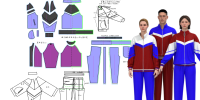 1097校服制版运动裤打版