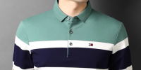 45T恤衫POLO罗纹扁机领