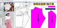 24蝙蝠袖女童装T恤衫