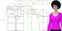 1087高弹力打底衫针织T恤胸省转无省