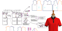 1111衬衫领开筒T恤POLO衫打底衫制版