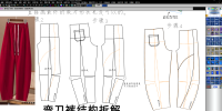 1135弯刀裤制版O型香蕉裤纸样