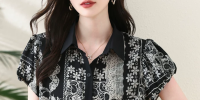 1162宽松短袖女衬衫