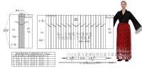 1105汉服马面裙纸样打版马面裁剪