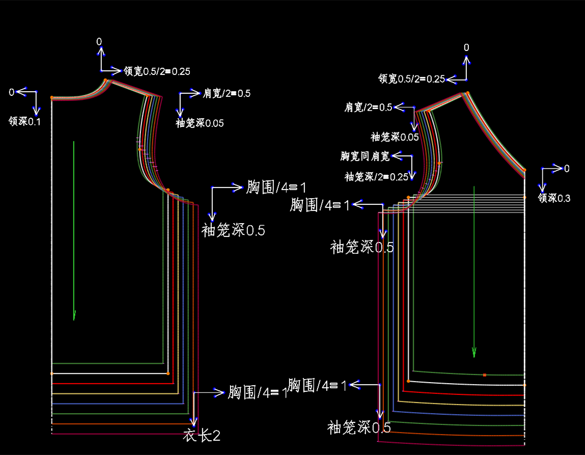 08.T恤衫放码-确定档差