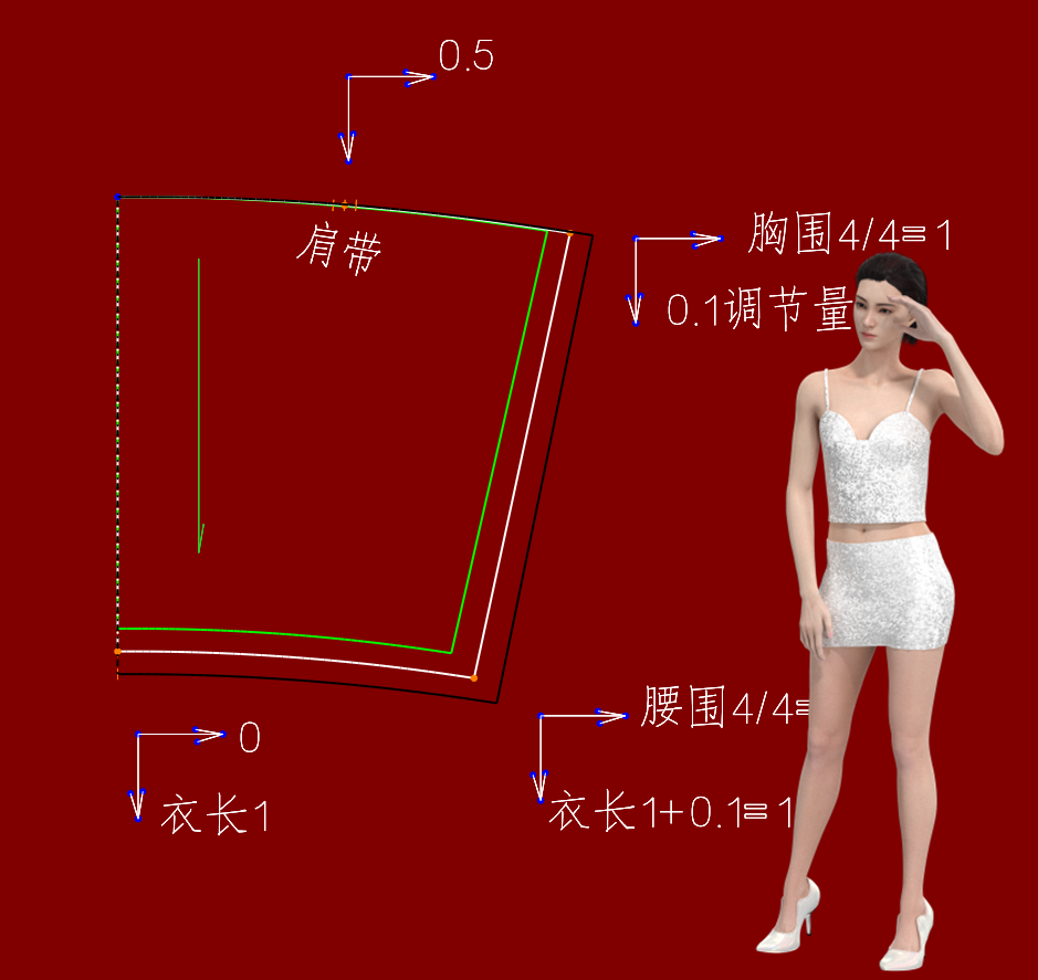 38.珠片款胸杯吊带针织衫放码