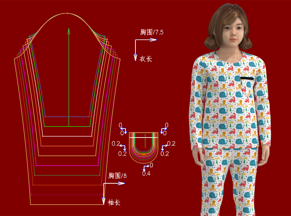 135-138课.童装睡衣居家服T恤放码