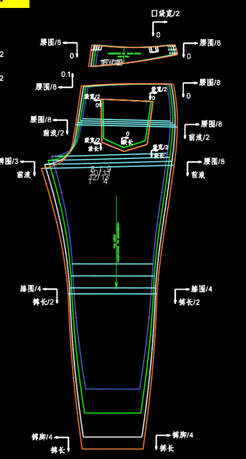 1046.儿童装牛仔裤推码放码