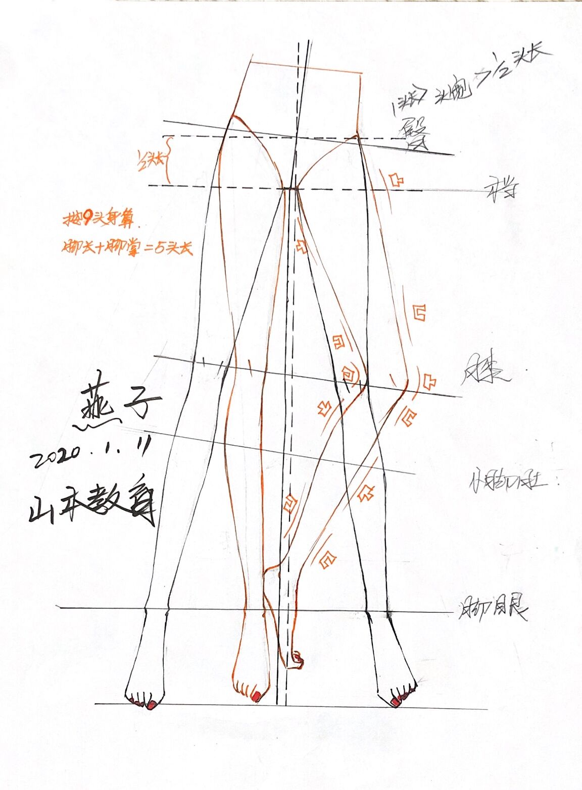 "2.4.人体模特腿部脚掌绘制" "2.4.人体模特动态腿部绘制(1)" "2.4.人体模特动态腿部绘制" "2.4.人体模特腿 ...