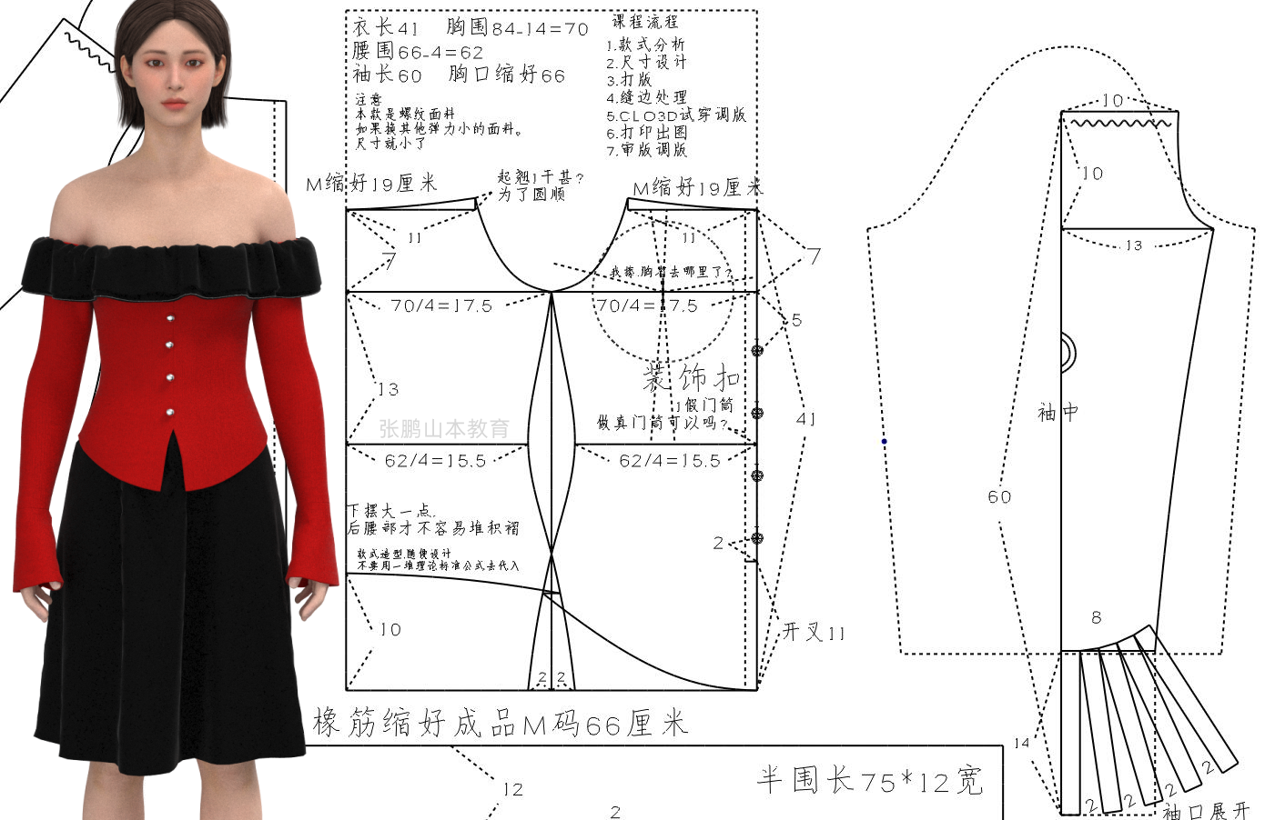 1108服装打版荷叶边一字领罗纹针织衫制版 (4).png