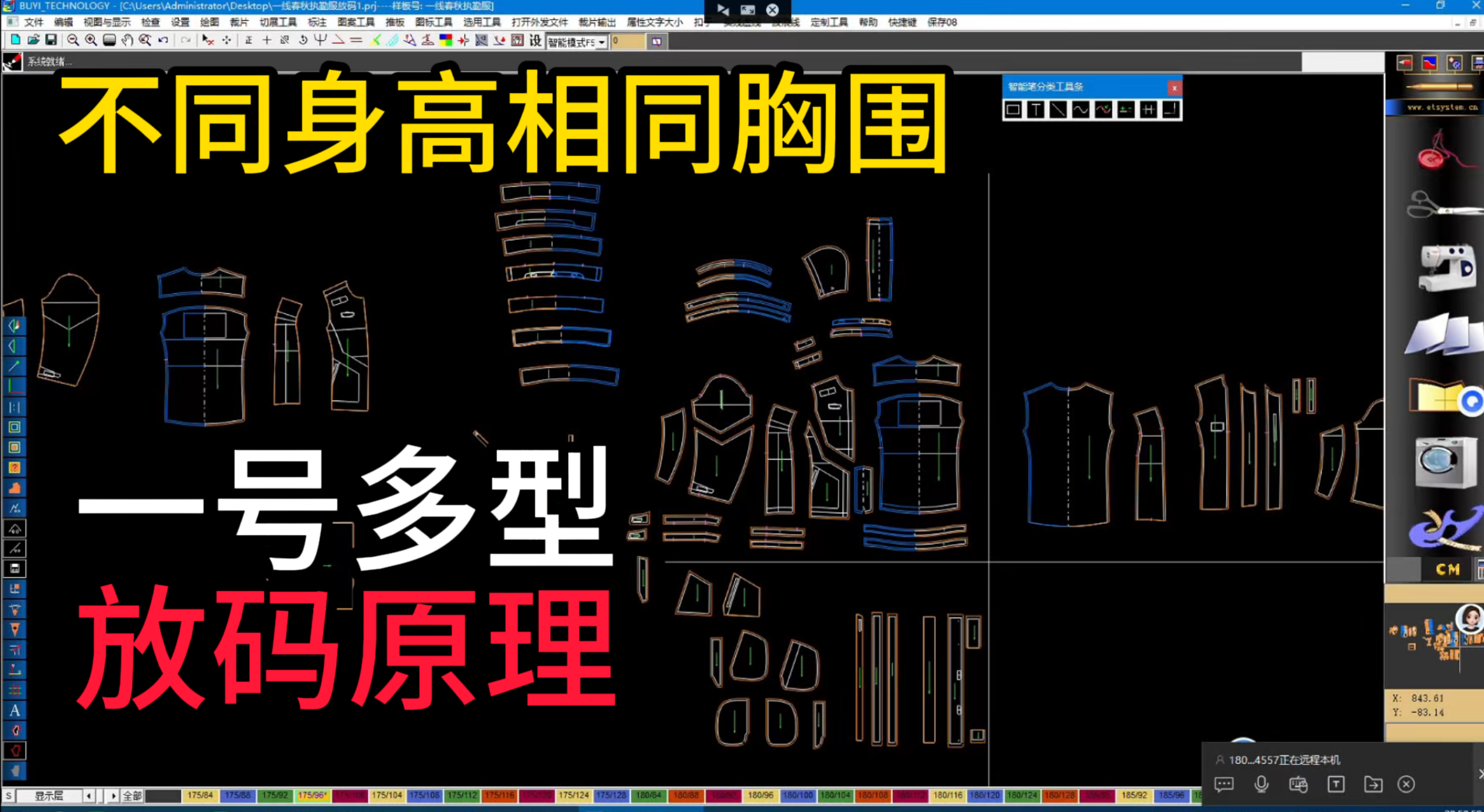 83不同身高相同胸围1号多型放码原理分组放码.png