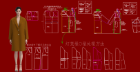 1065.灯笼型-0型设计纸样处理方法