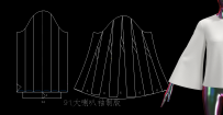 91.大喇叭袖制版