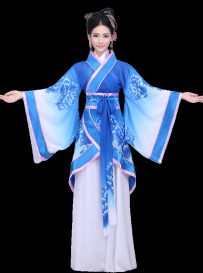 259-古装汉服女唐装汉服襦裙纸样制版
