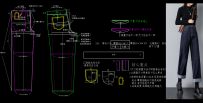 34女直筒牛仔裤