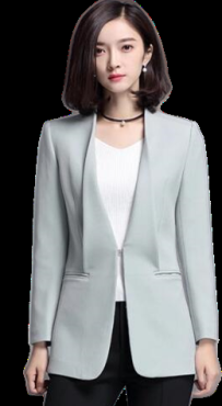 227-山本教育中式立领对襟女西服