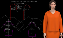 1086针织卫衣打版有省转无省落肩袖T恤衫3