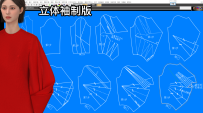 63立体袖制版裁剪纸样CAD