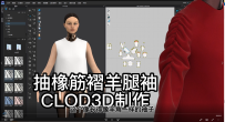 28.抽橡筋褶羊腿袖-CLOD3D制作