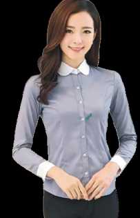 公主缝分割职业装女衬衫打版