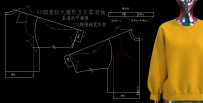 80超宽松大廓形卫衣落肩袖