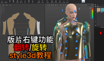 42版片右键功能-翻转.旋转style3d
